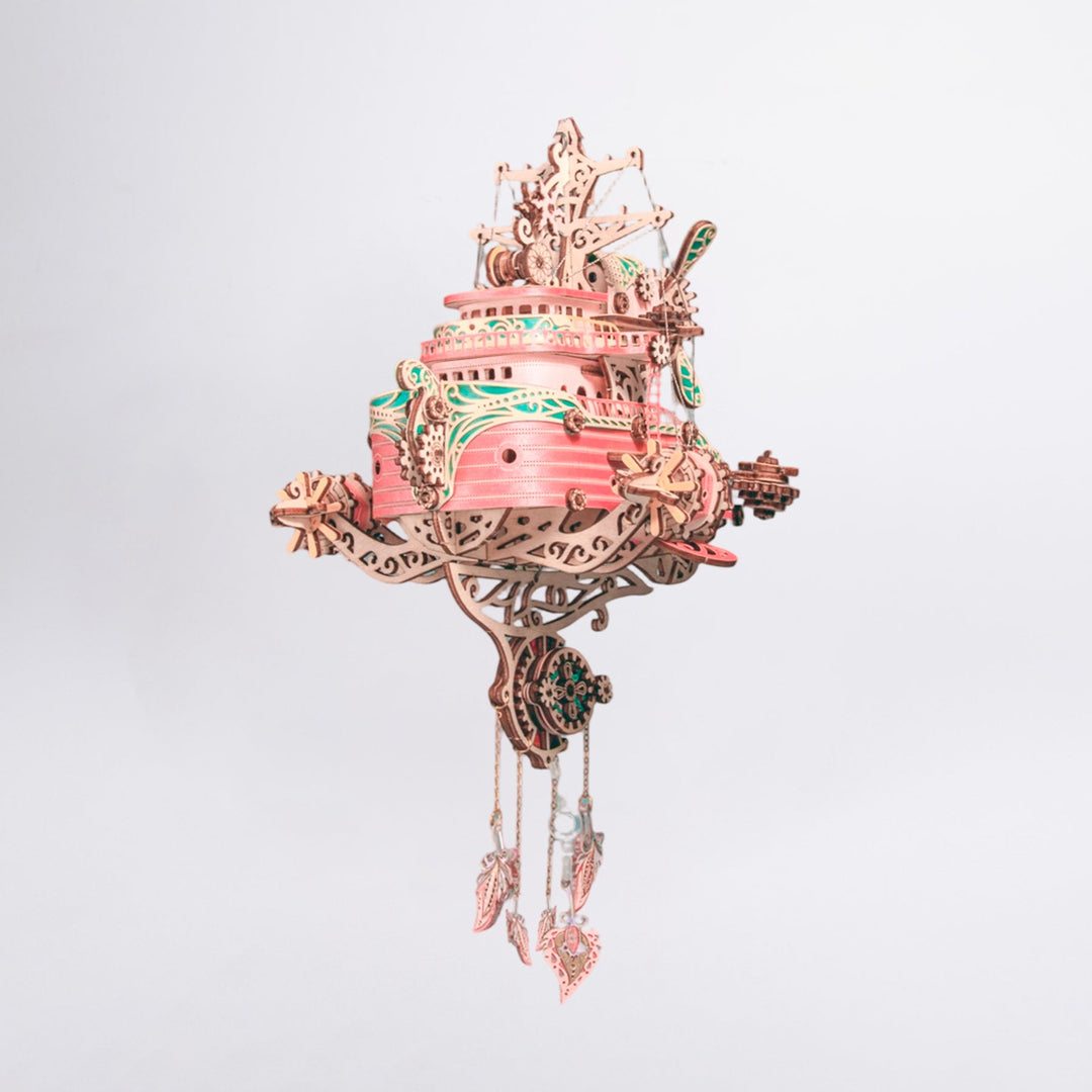 HowCat Dudu Masterpiece Fantasy Spaceship 3d Wooden Puzzle