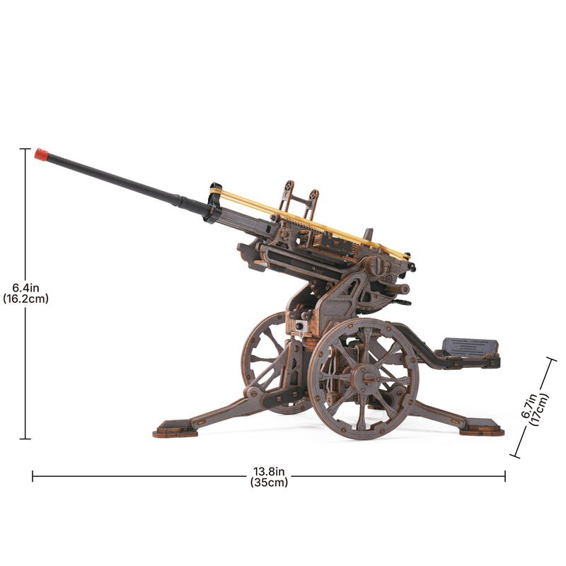 ROKR - Anti-aircraft Gun Wooden 3D Puzzle LQM01 [PRE-ORDER]