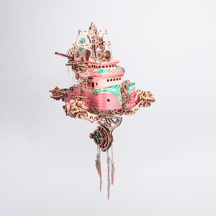 HowCat Dudu Masterpiece Fantasy Spaceship 3d Wooden Puzzle