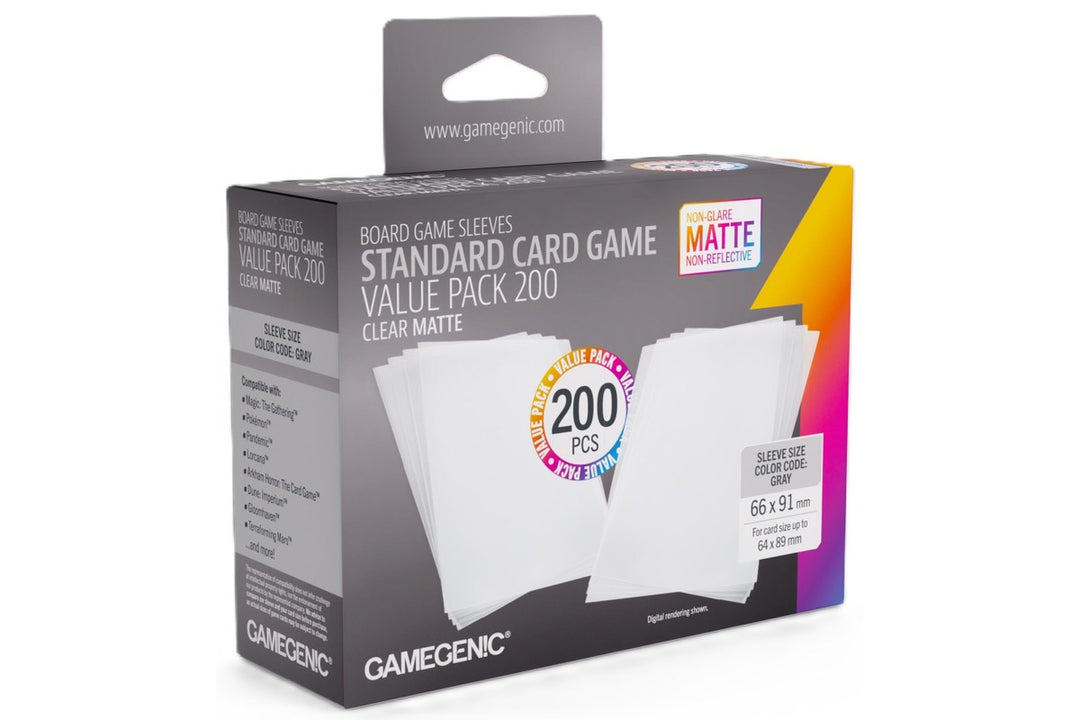Gamegenic Matte Standard Card Game Sleeve Value Pack 200s