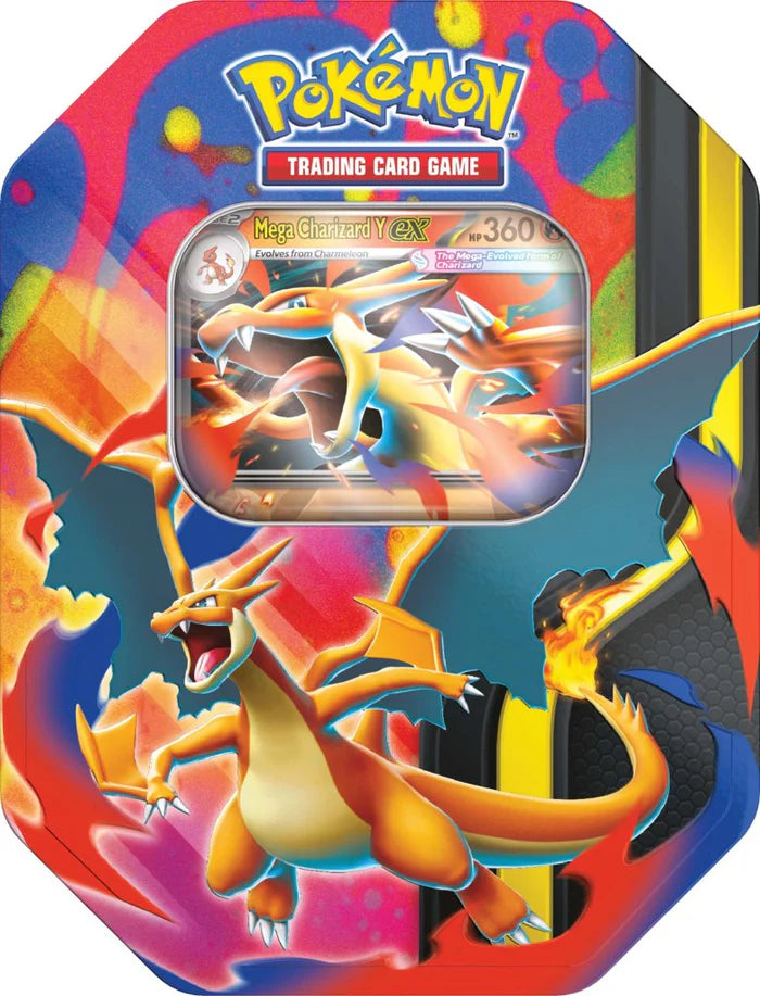Pokemon TCG - Mega Evolution Mega Charizard Tin [PRE-ORDER]