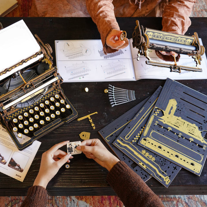 ROKR  Mechanical Typewriter Wooden 3D Puzzle LK703B (Classic Version) [PRE-ORDER]