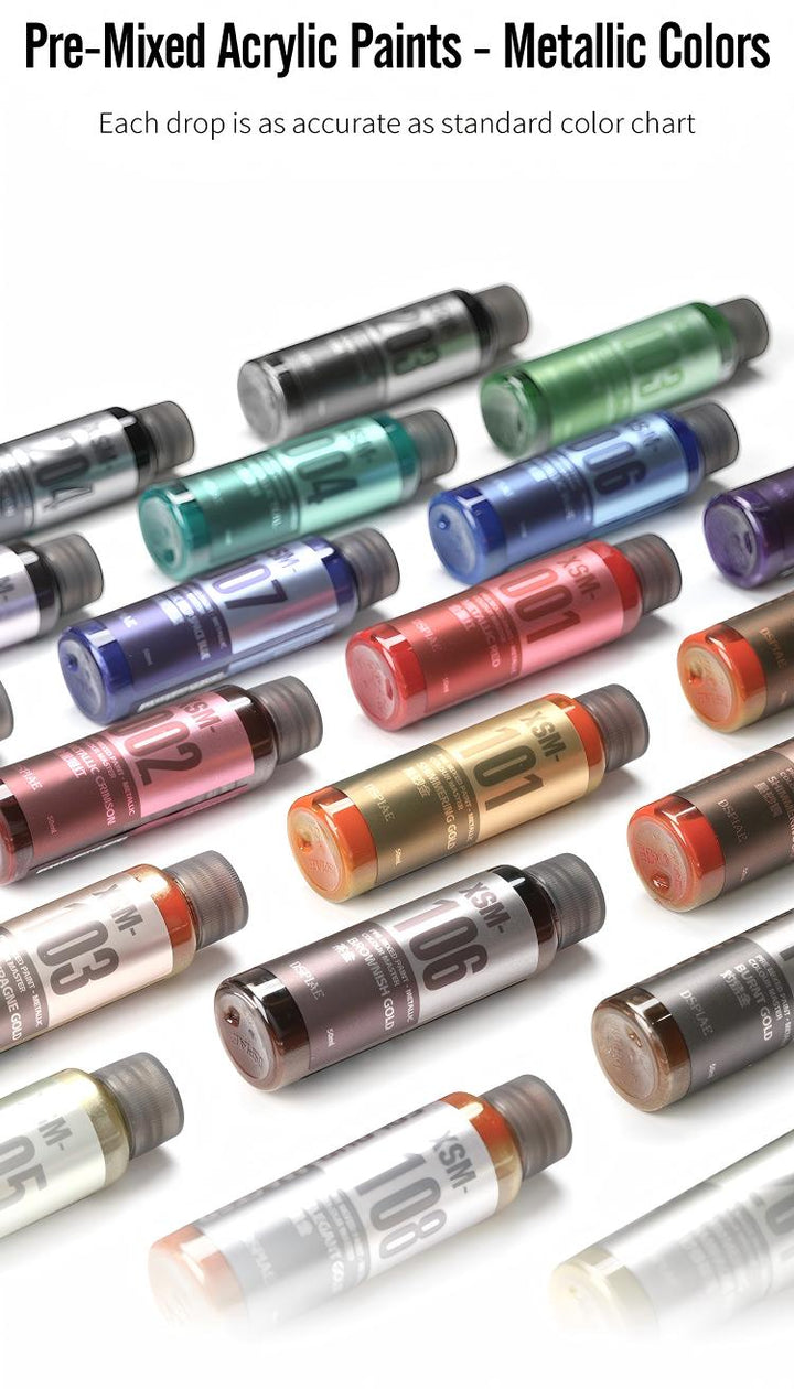 DSPIAE Pre-Mixed Acrylic Paints - Metallic Color 50ml