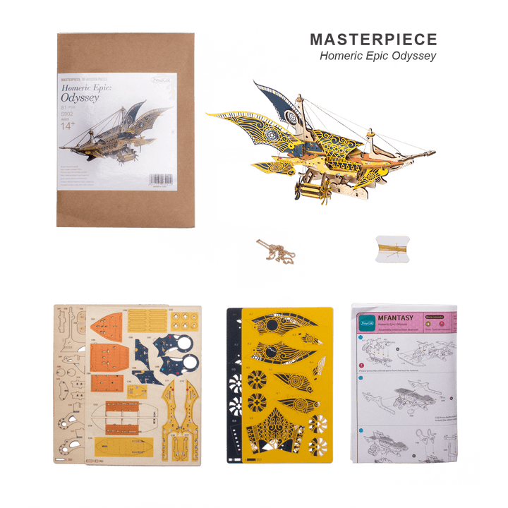 HowCat Homeric Epics Odyssey 3d Wooden Puzzle