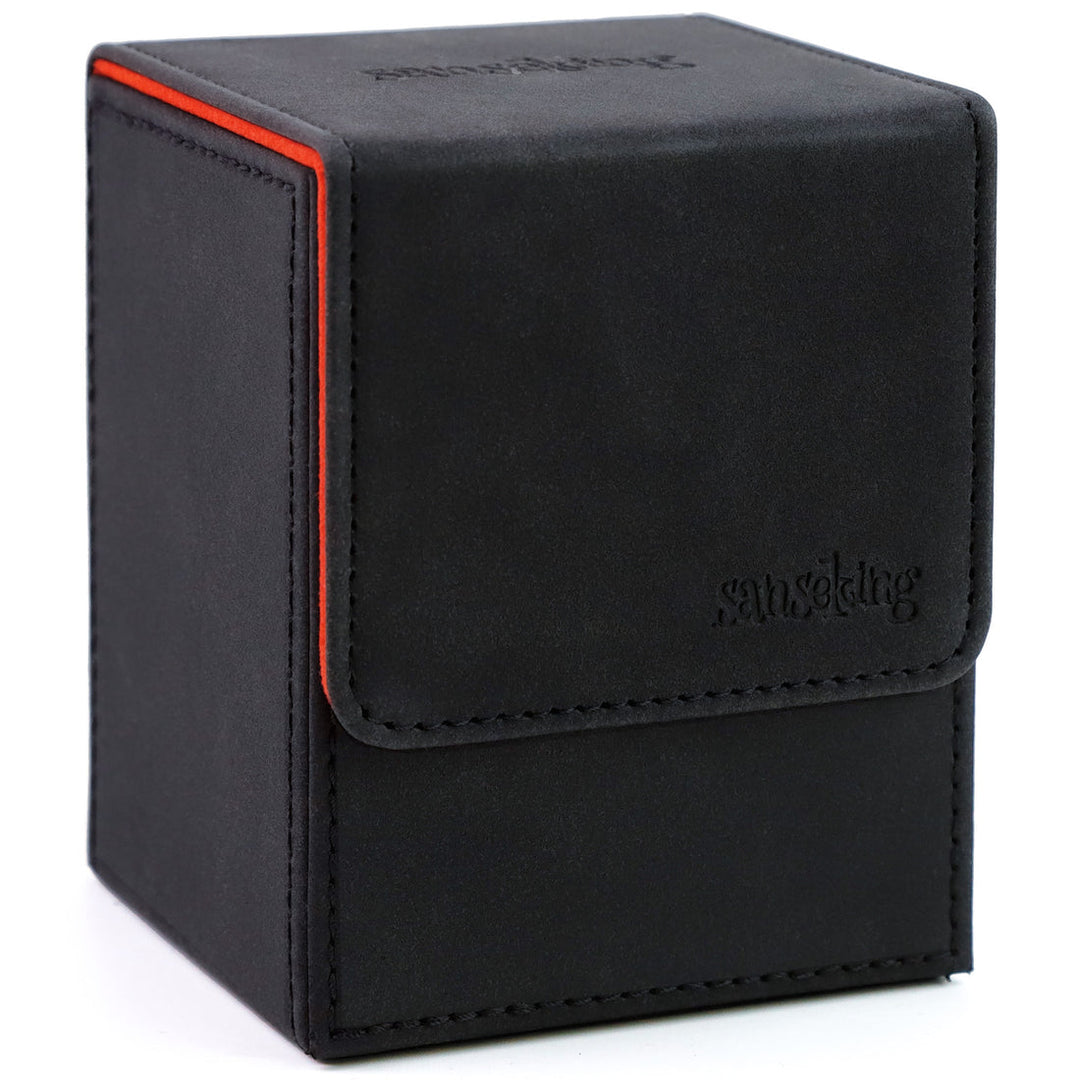 Sanseking - PU Deck Box for TCG (Vertical,Black)
