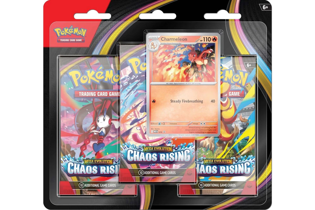 Pokemon TCG - Mega Evolution Chaos Rising 3 Booster Blister
