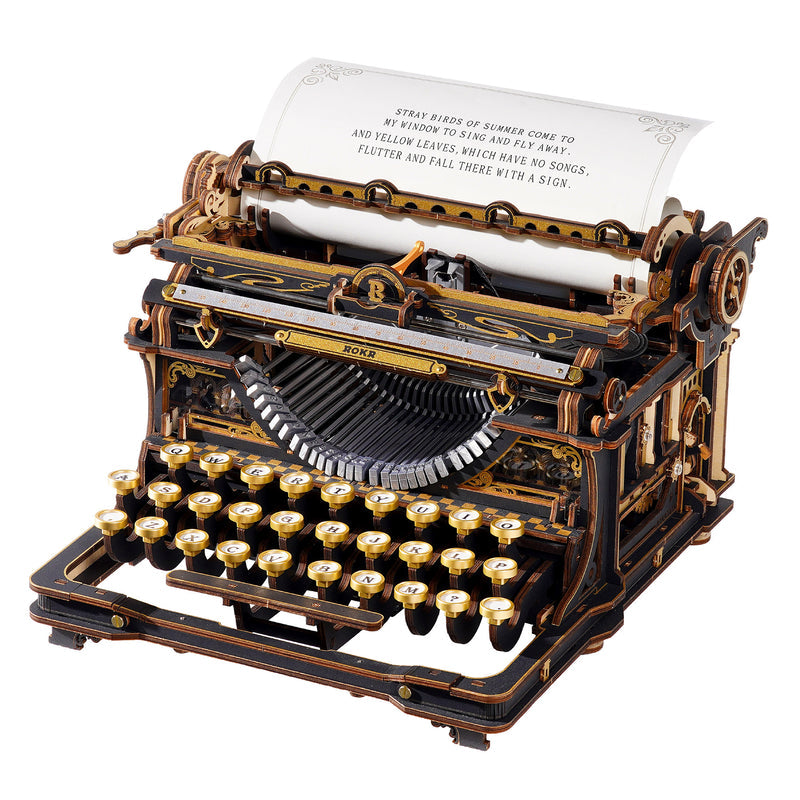 ROKR  Mechanical Typewriter Wooden 3D Puzzle LK703B (Classic Version) [PRE-ORDER]