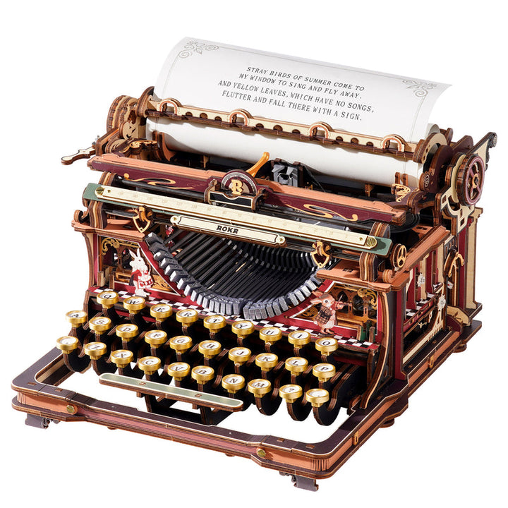 ROKR Mechanical Typewriter Wooden 3D Puzzle LK703C (Magic Version) [PRE-ORDER]