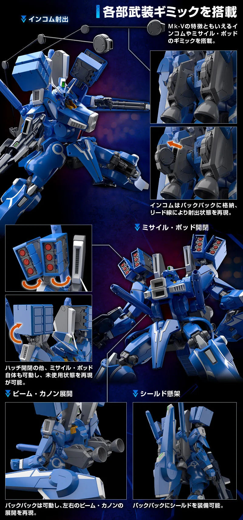 GUNDAM - P-Bandai MG 1/100 ORX-013 Gundam Mk-V
