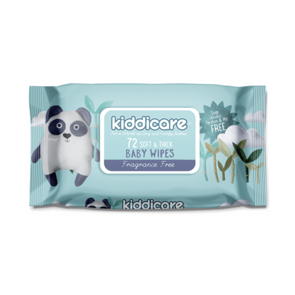 Kiddicare - Baby Wipes Fragrance Free 12 Value Pack (12*72s)
