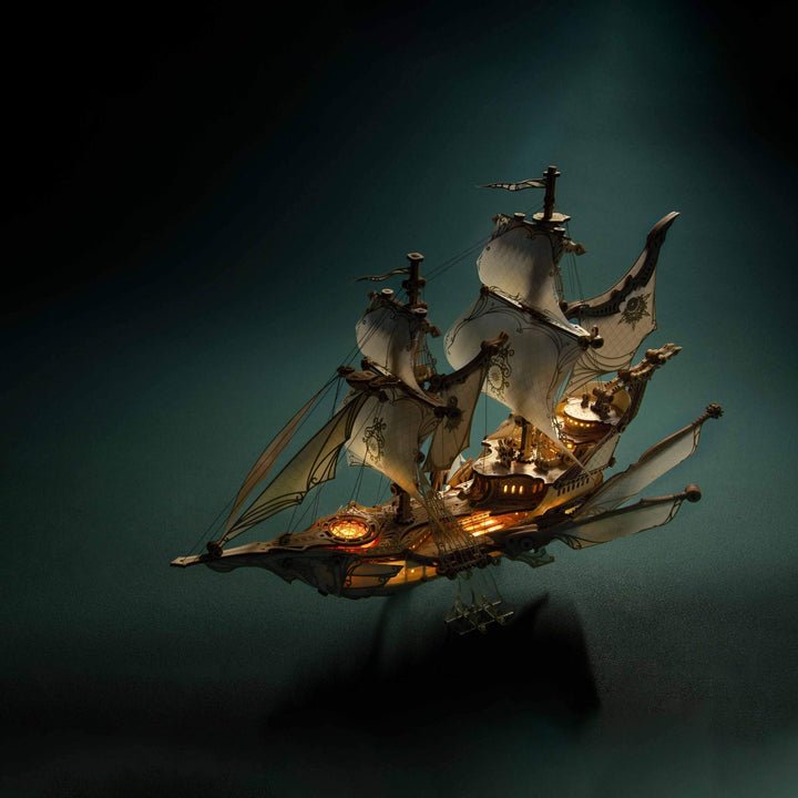 HowCat Fantasy Ship 3d Wooden Puzzle [PRE-ORDER]