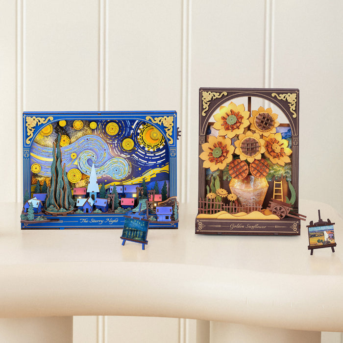 Rowood The Starry Night Wall Art 3D Wooden Puzzle TH003