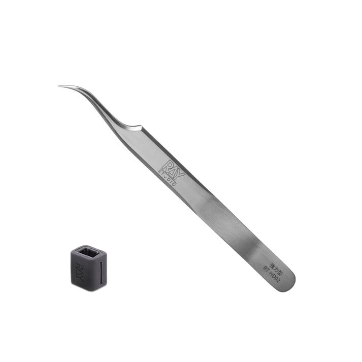 Ray Studio RT-HD02 (Curved Tip) Stainless Steel Precision Tweezers