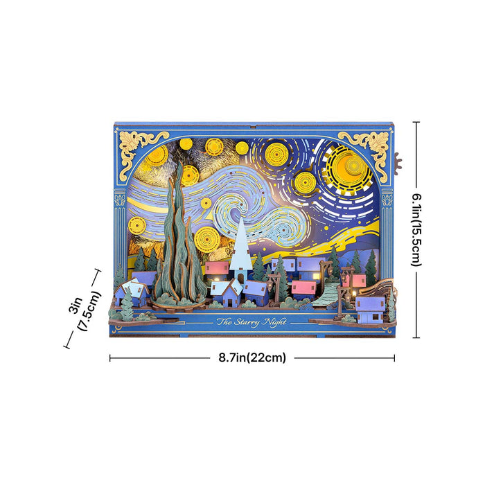 Rowood The Starry Night Wall Art 3D Wooden Puzzle TH003