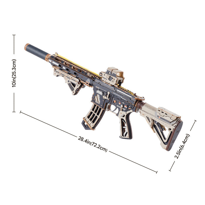 ROKR M416 Carbine 3D Wooden Puzzle LQB02