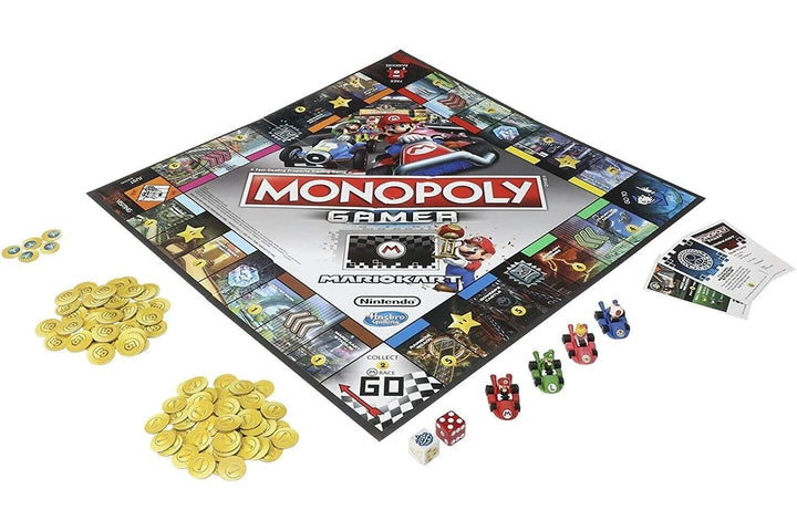 Monopoly - Gamer Mario Kart Race for highest score Board Game