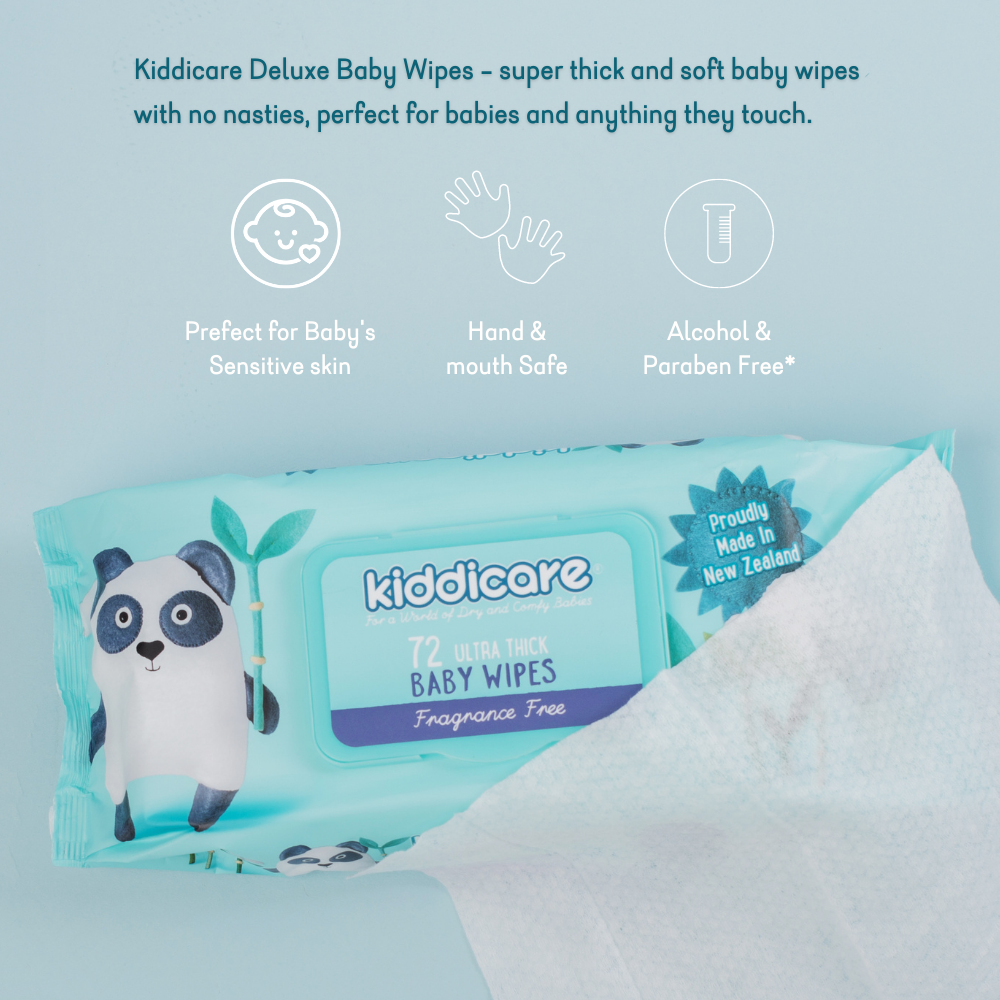 Kiddicare - Baby Wipes Fragrance Free 12 Value Pack (12*72s)