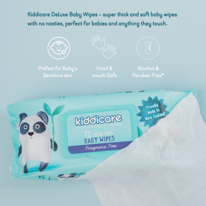 Kiddicare - Baby Wipes Fragrance Free 12 Value Pack (12*72s)