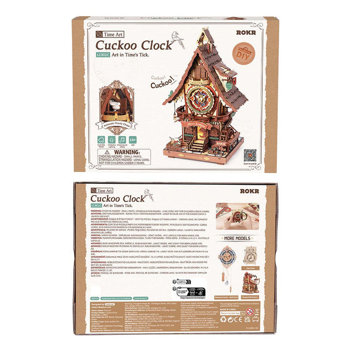 ROKR Cuckoo Clock Mechanical 3D Wooden Puzzle LC901C