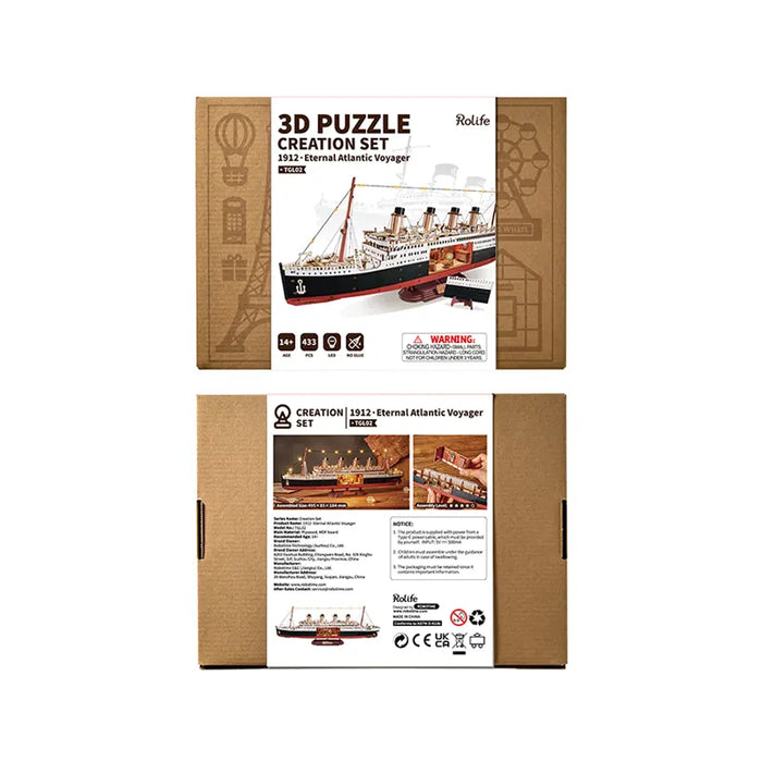 Rolife 1912 ·Eternal Atlantic Voyager 3D Wooden Puzzle TGL02 [PRE-ORDER]