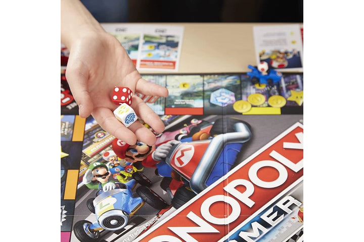 Monopoly - Gamer Mario Kart Race for highest score Board Game