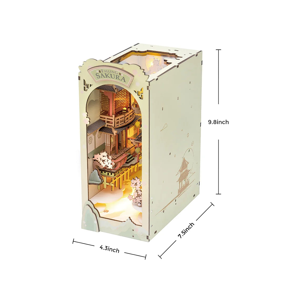 Rolife Falling Sakura DIY Book Nook Shelf Insert TGB05