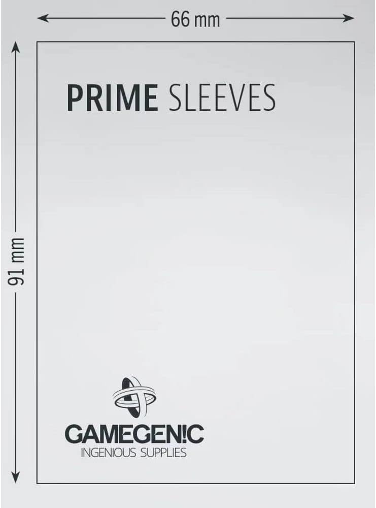 Gamegenic Matte Prime Card Sleeves Black 100s 66mm x 91mm