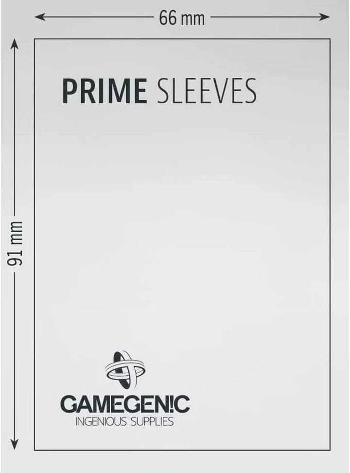 Gamegenic Matte Prime Card Sleeves Black 100s 66mm x 91mm