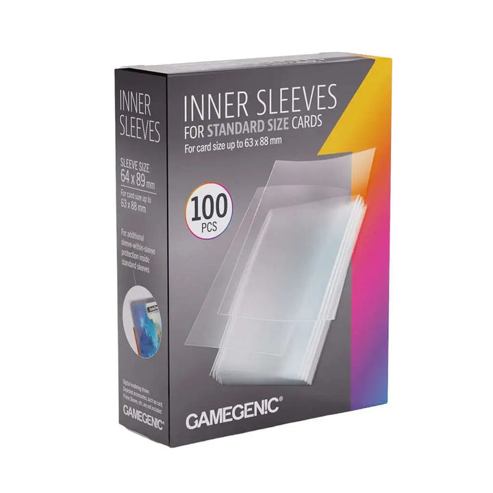 Gamegenic Inner Card Sleeves 100s 64mm x 89mm