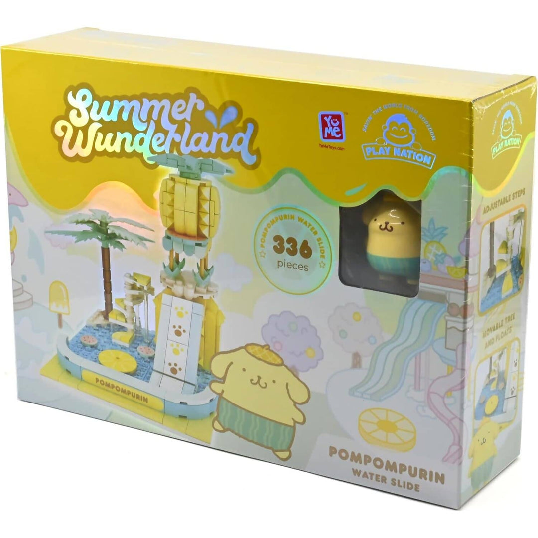 Hello Kitty - Pompompurin Summer Wunderland Theme Park Water Slide Building Blocks