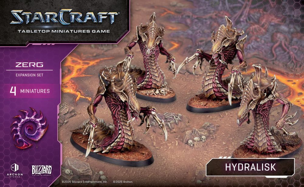 Starcraft Miniatures Games: Zerg - Hydralisk - Expansion Set [PRE-ORDER]