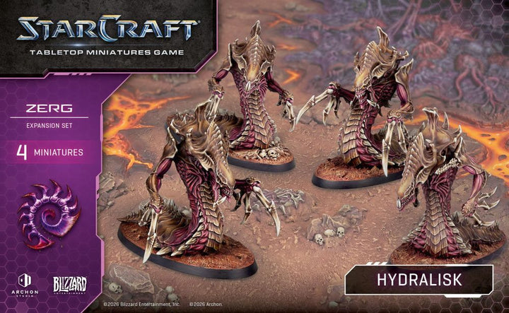 Starcraft Miniatures Games: Zerg - Hydralisk - Expansion Set [PRE-ORDER]