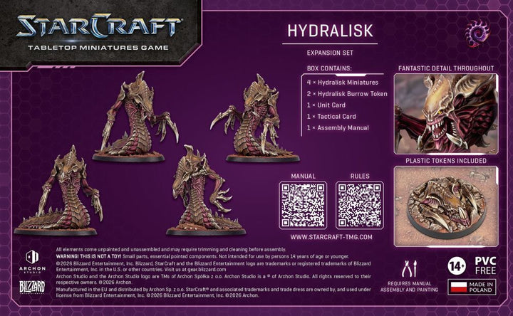 Starcraft Miniatures Games: Zerg - Hydralisk - Expansion Set [PRE-ORDER]