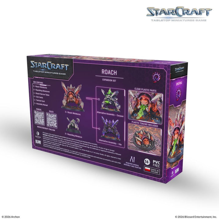 Starcraft Miniatures Games: Zerg - Roach - Expansion Set [PRE-ORDER]