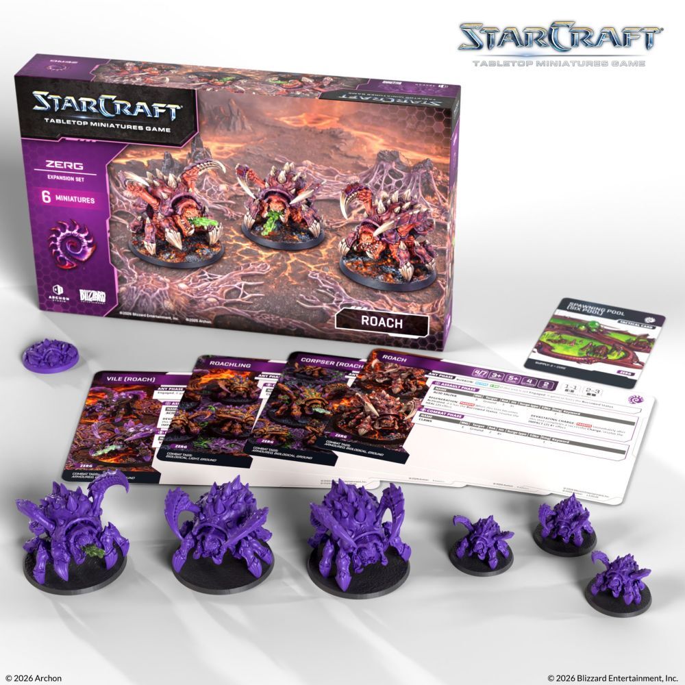 Starcraft Miniatures Games: Zerg - Roach - Expansion Set [PRE-ORDER]
