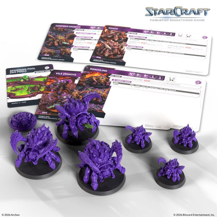 Starcraft Miniatures Games: Zerg - Roach - Expansion Set [PRE-ORDER]