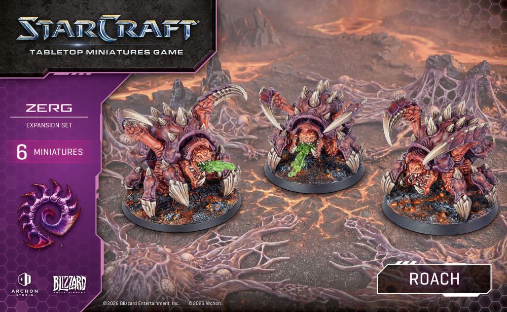 Starcraft Miniatures Games: Zerg - Roach - Expansion Set [PRE-ORDER]