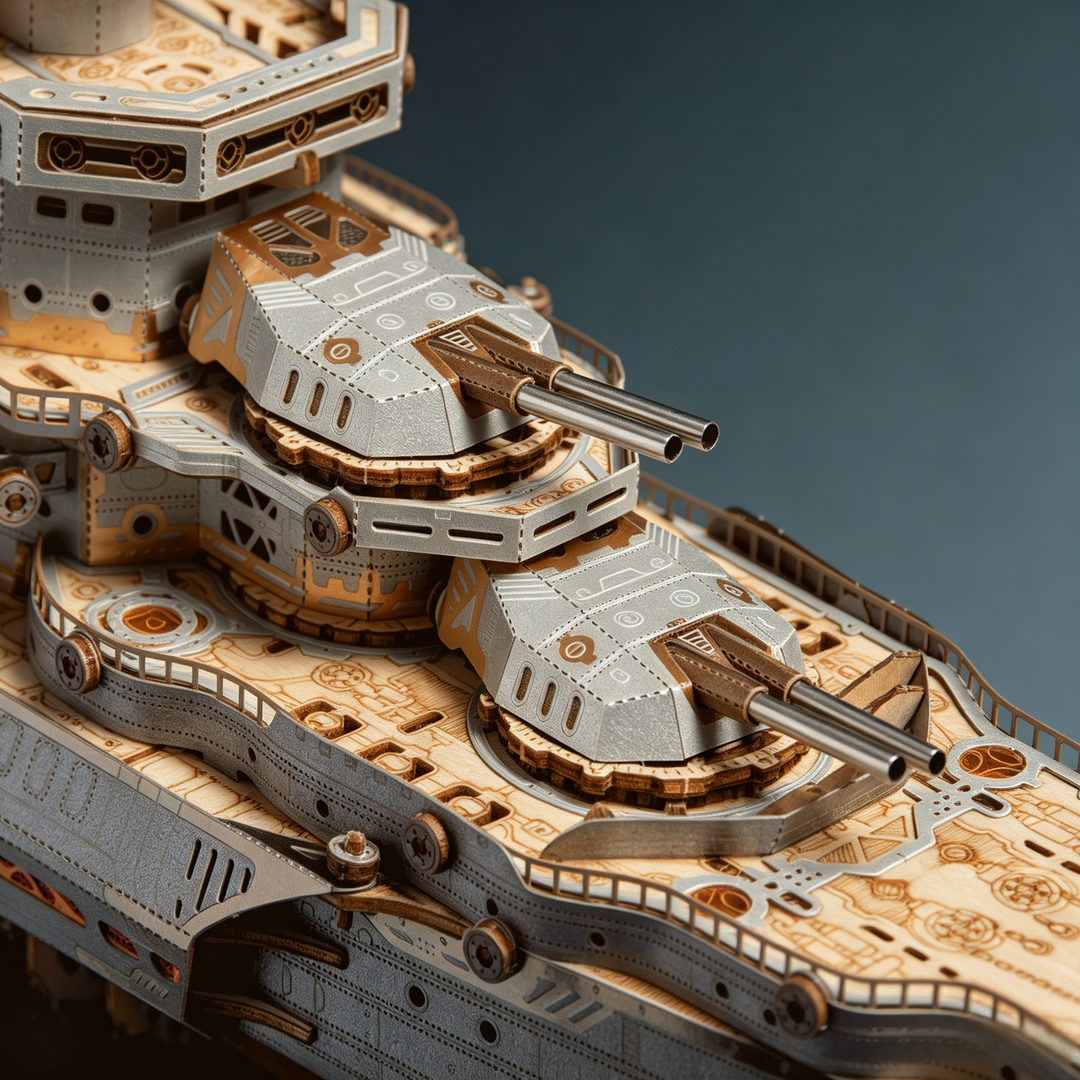 HowCat Space Warship 3D Wooden Puzzle [PRE-ORDER]