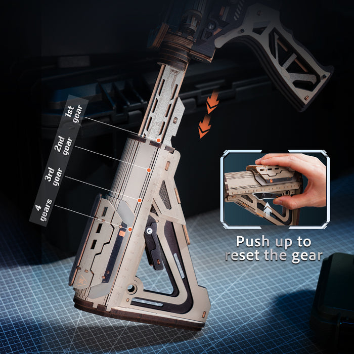 ROKR M416 Carbine 3D Wooden Puzzle LQB02