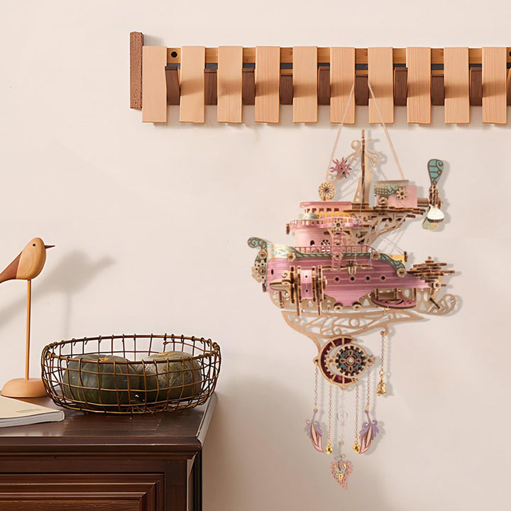 HowCat Dudu Masterpiece Fantasy Spaceship 3d Wooden Puzzle