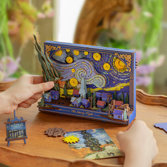 Rowood The Starry Night Wall Art 3D Wooden Puzzle TH003