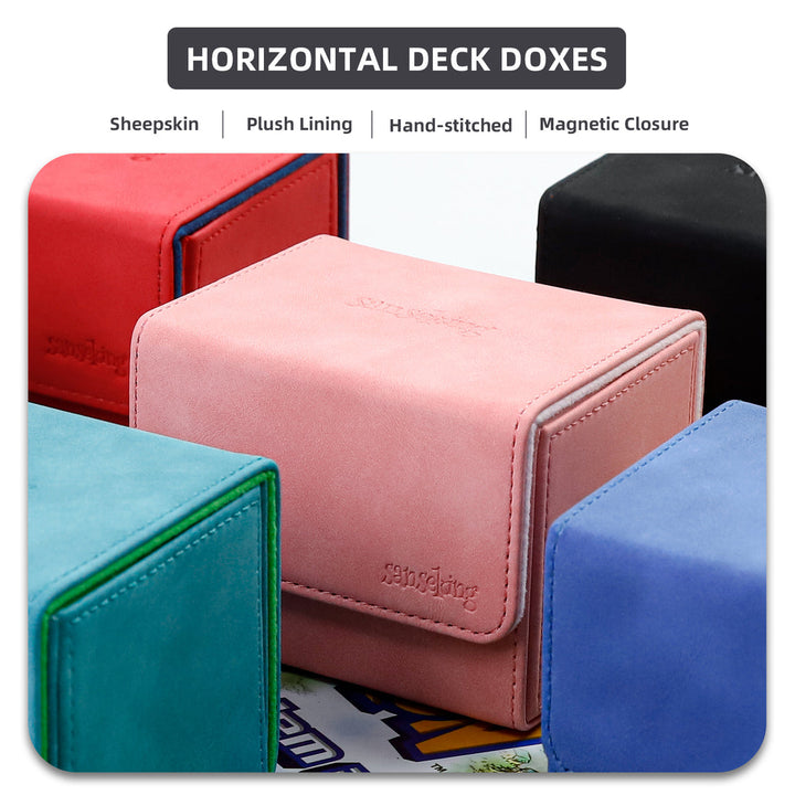 Sanseking - PU Deck Box for TCG (Horizontal,Black)