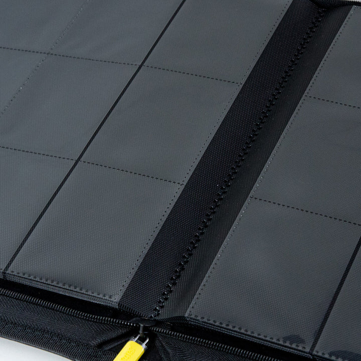 Sanseking - Black Grid 9 Pocket PU Binder with Waffle Pages