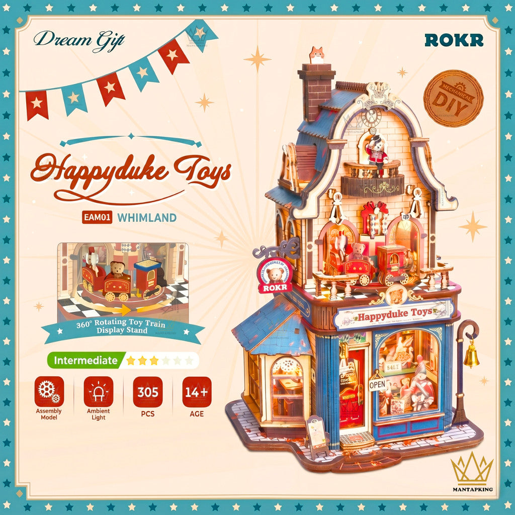 ROKR Happyduke Toys Whimland Wooden 3D Puzzle EAM01