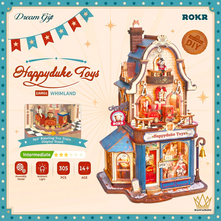 ROKR Happyduke Toys Whimland Wooden 3D Puzzle EAM01