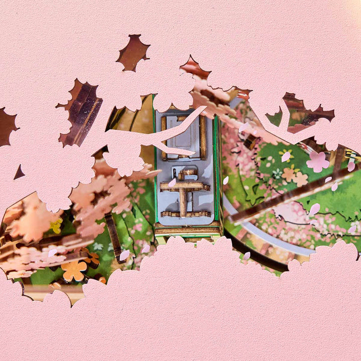 Rolife Sakura Dreamy Tour DIY Music Box 3D Wooden Puzzle AMT02