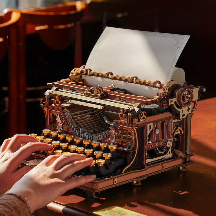 ROKR Mechanical Typewriter Wooden 3D Puzzle LK703C (Magic Version) [PRE-ORDER]