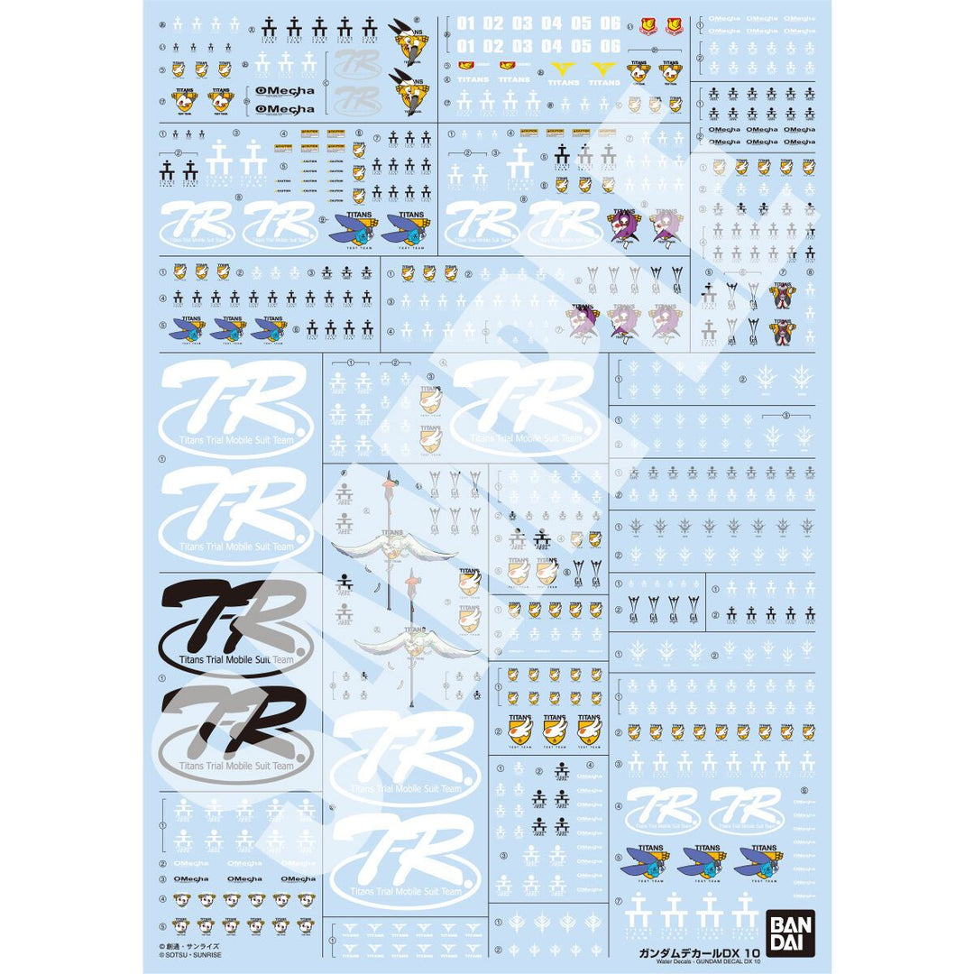 BANDAI Decal - P-Bandai DX 10 Water Decal