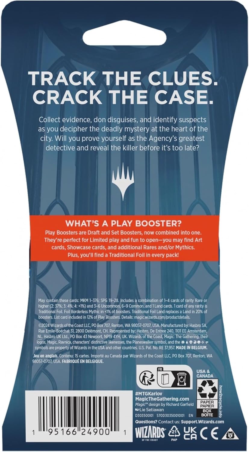 Magic The Gathering - Murders At Karlov Manor Play Booster Sleeve