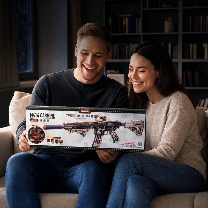ROKR M416 Carbine 3D Wooden Puzzle LQB02